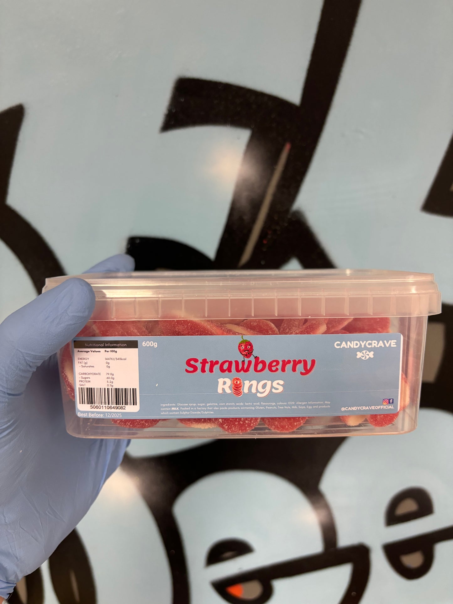 Strawberry rings 600g