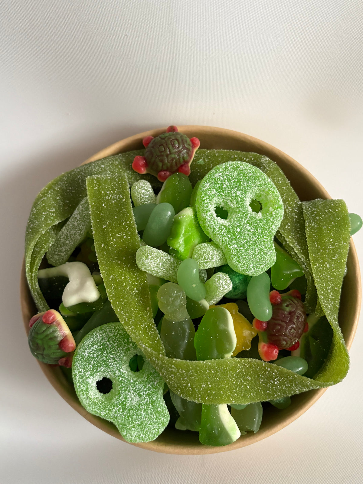 Green candy bowl