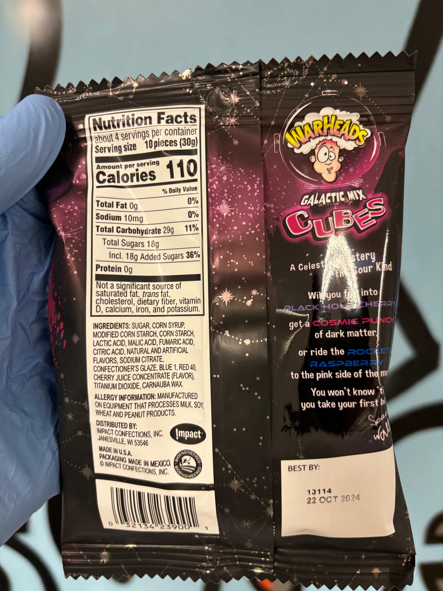 Warheads Galactic Cubes 128g