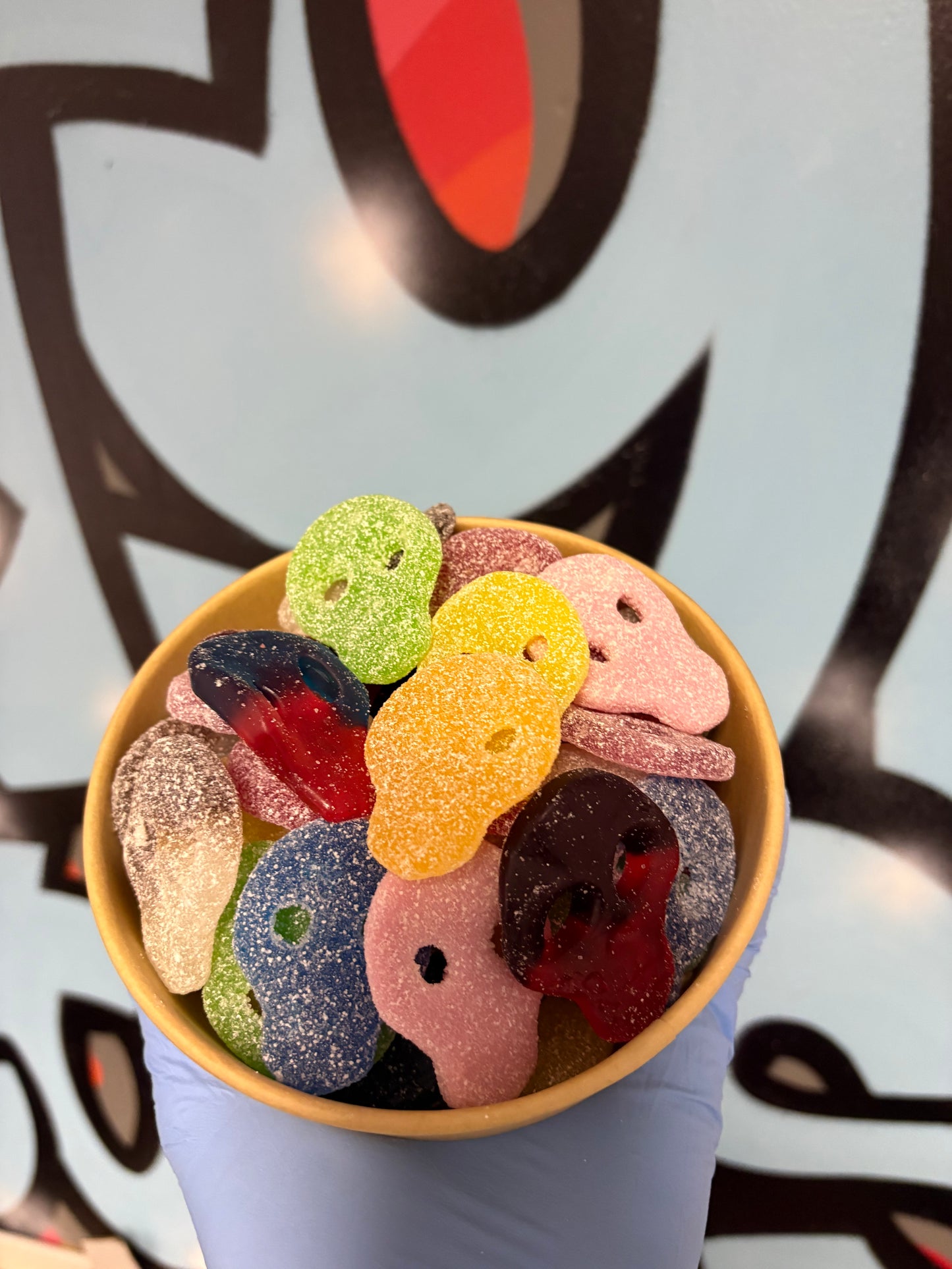 Mixed skulls candy bowl